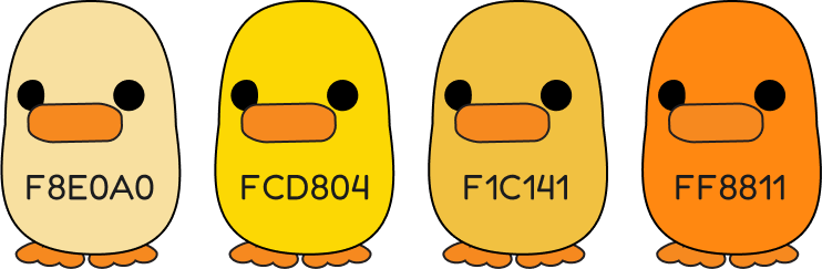 ברווזים בצבעי המותג